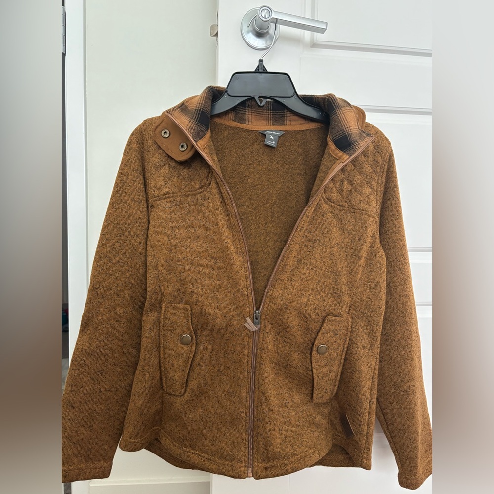 Women's Brown Hooded Jacket